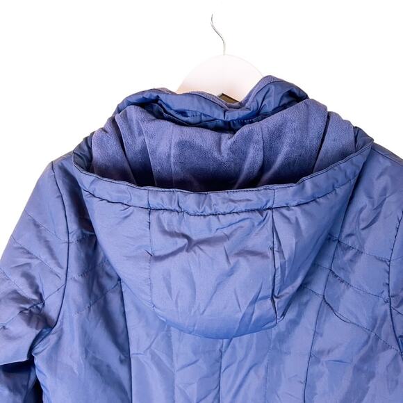 Lands‎ End Blue Hooded Puffer Jacket - Picture 6 of 9
